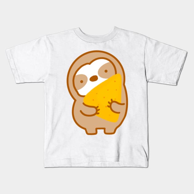 Tortilla Chip Sloth Kids T-Shirt by theslothinme